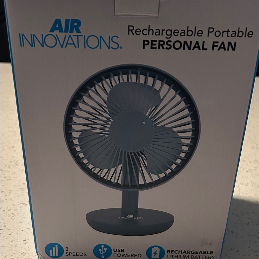 Rechargeable Personal Fan - Gray